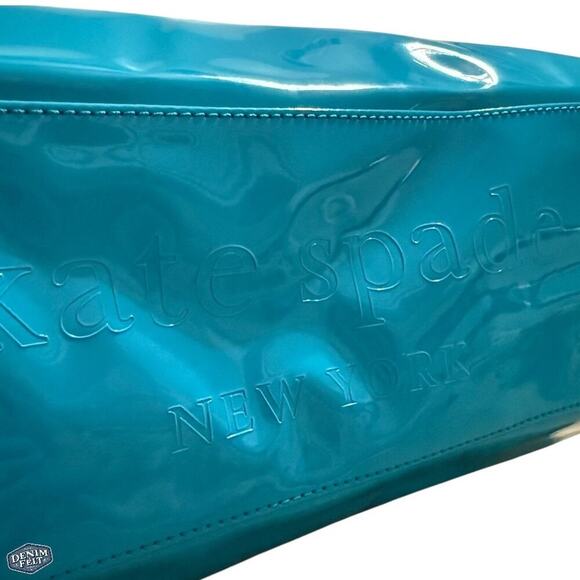KATE SPADE Brightpeace (Turquoise Blue) RUDY HENRY STREET SHOULDER BAG/Purse NEW - Picture 7 of 16